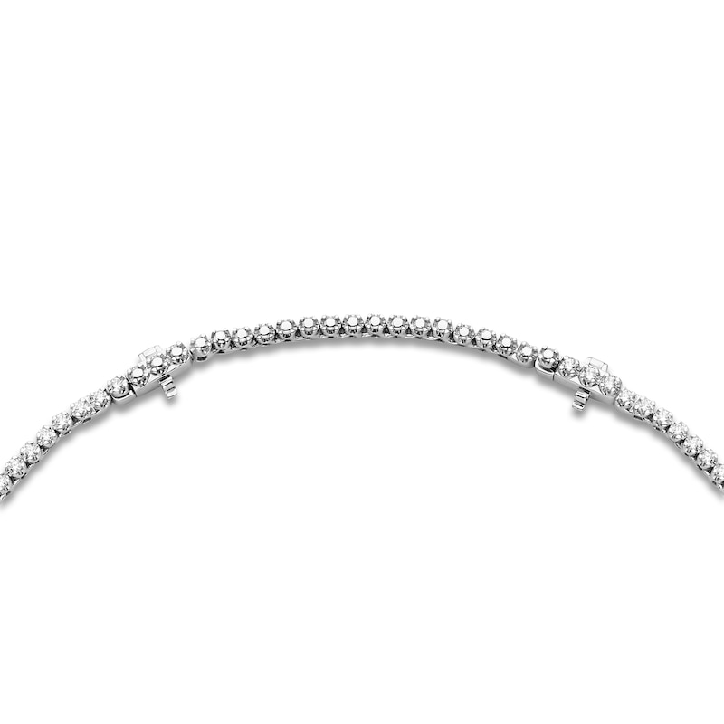 Main Image 4 of Brilliant Moments Diamond Riviera Necklace 6 ct tw 14K White Gold 16"
