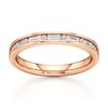 Thumbnail Image 1 of J'Lure Baguette & Round-Cut Lab-Grown Diamond Wedding Band 3/8 ct tw 18K Rose Gold