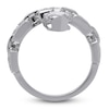 Thumbnail Image 2 of J'Lure Hexagon Portrait-Cut Lab-Grown Diamond Chain Link Ring 1 ct tw 14K White Gold