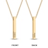 Thumbnail Image 3 of Engravable Stick Necklace 18K Yellow Gold 20"
