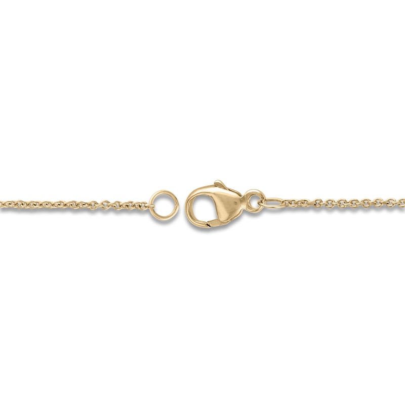Main Image 3 of Heart-Shaped & Round-Cut Lab-Grown Diamond Double Heart Bracelet 5/8 ct tw 14K Two-Tone Gold 7"