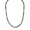 Thumbnail Image 1 of 1933 by Esquire Men's Natural Jasper Bead & Black Diamond Necklace 1/4 ct tw 14K Yellow Gold-Plated Sterling Silver 22"