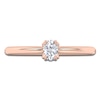 Thumbnail Image 3 of Oval-Cut Diamond Solitaire Engagement Ring 1/4 ct tw 14K Rose Gold (I2/I)