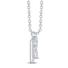 Thumbnail Image 2 of Shy Creation Diamond Letter R Pavé Necklace 1/15 ct tw 14K White Gold 18" SC55028331-R
