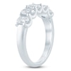 Thumbnail Image 2 of Oval-Cut Lab-Grown Diamond Five-Stone Anniversary Ring 1-1/2 ct tw 14K White Gold