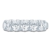 Thumbnail Image 3 of Oval-Cut Lab-Grown Diamond Five-Stone Anniversary Ring 1-1/2 ct tw 14K White Gold