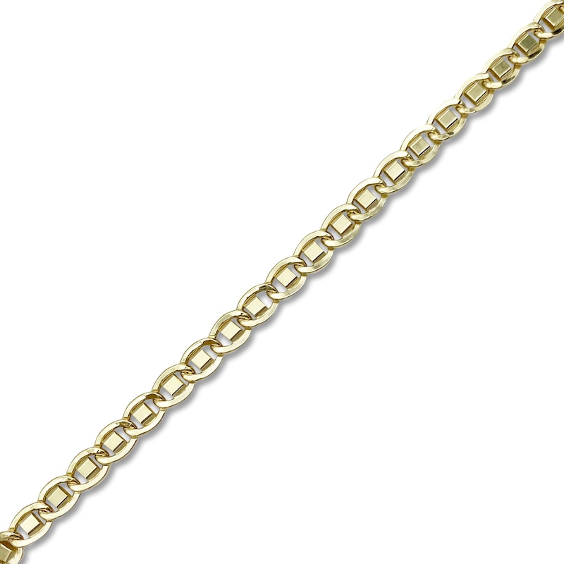 Main Image 2 of Italia D'Oro Valentino Chain Bracelet 5mm Hollow 14K Yellow Gold 8.5"