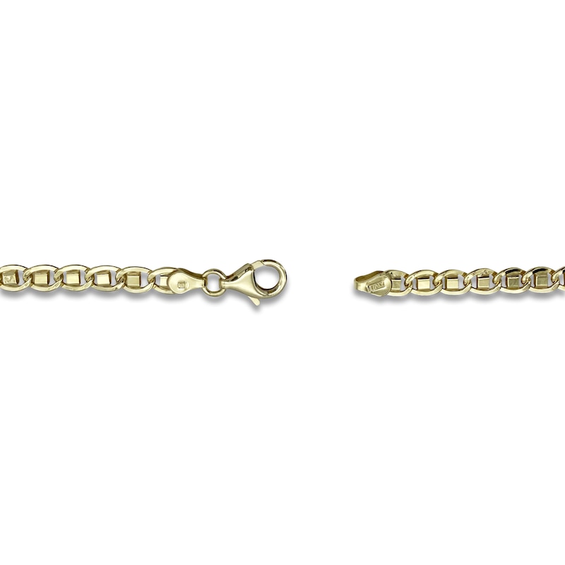 Main Image 3 of Italia D'Oro Valentino Chain Bracelet 5mm Hollow 14K Yellow Gold 8.5"