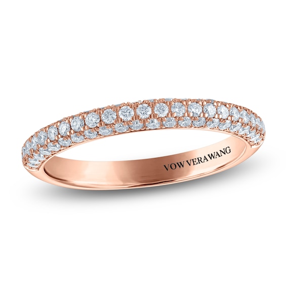 Vera Wang VOW Lab-Grown Diamond Wedding Band 1/2 ct tw 14K Rose Gold