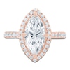 Thumbnail Image 3 of Pnina Tornai Marquise-Cut Lab-Grown Diamond Halo Engagement Ring 3 ct tw 14K Rose Gold