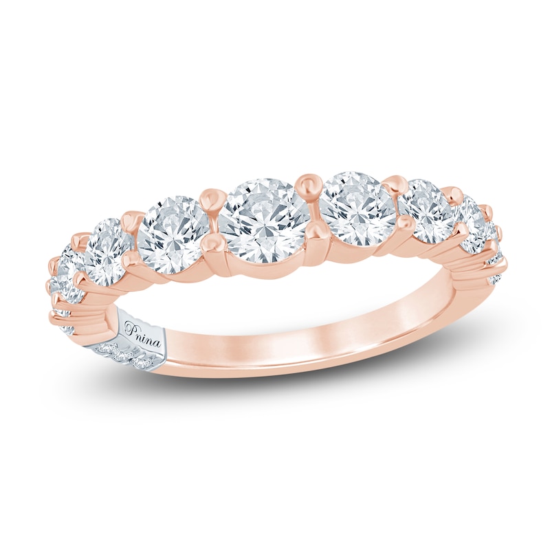 Main Image 1 of Pnina Tornai Lab-Grown Diamond Graduated Anniversary Ring 1-3/4 ct tw 14K Rose Gold