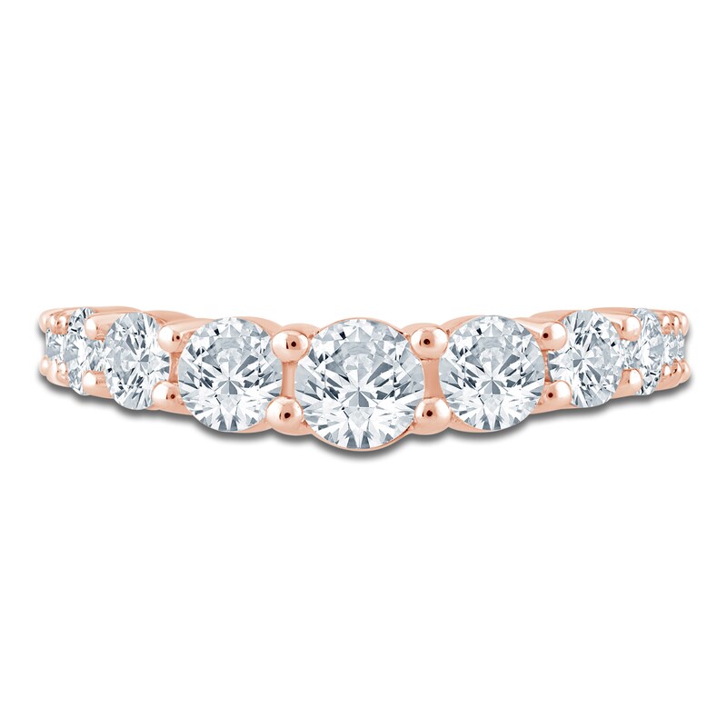 Main Image 3 of Pnina Tornai Lab-Grown Diamond Graduated Anniversary Ring 1-3/4 ct tw 14K Rose Gold