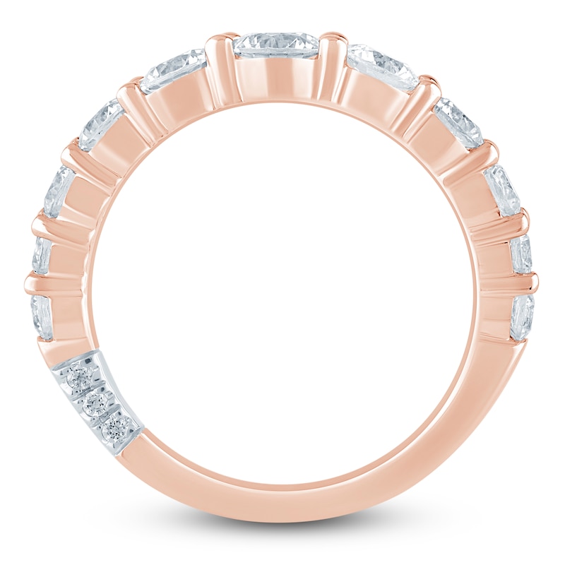 Main Image 4 of Pnina Tornai Lab-Grown Diamond Graduated Anniversary Ring 1-3/4 ct tw 14K Rose Gold