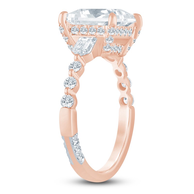 Main Image 2 of Pnina Tornai Princess-Cut Lab-Grown Diamond Engagement Ring 3-3/4 ct tw 14K Rose Gold