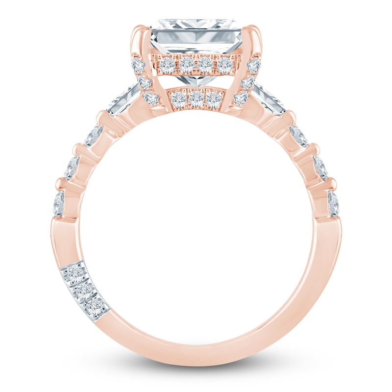Main Image 4 of Pnina Tornai Princess-Cut Lab-Grown Diamond Engagement Ring 3-3/4 ct tw 14K Rose Gold