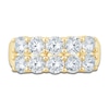 Thumbnail Image 3 of Lab-Grown Diamond Two-Row Anniversary Ring 2-1/2 ct tw 14K Yellow Gold