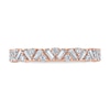 Thumbnail Image 3 of Vera Wang VOW Baguette & Round-Cut Diamond Wedding Band 1/2 ct tw 14K Rose Gold