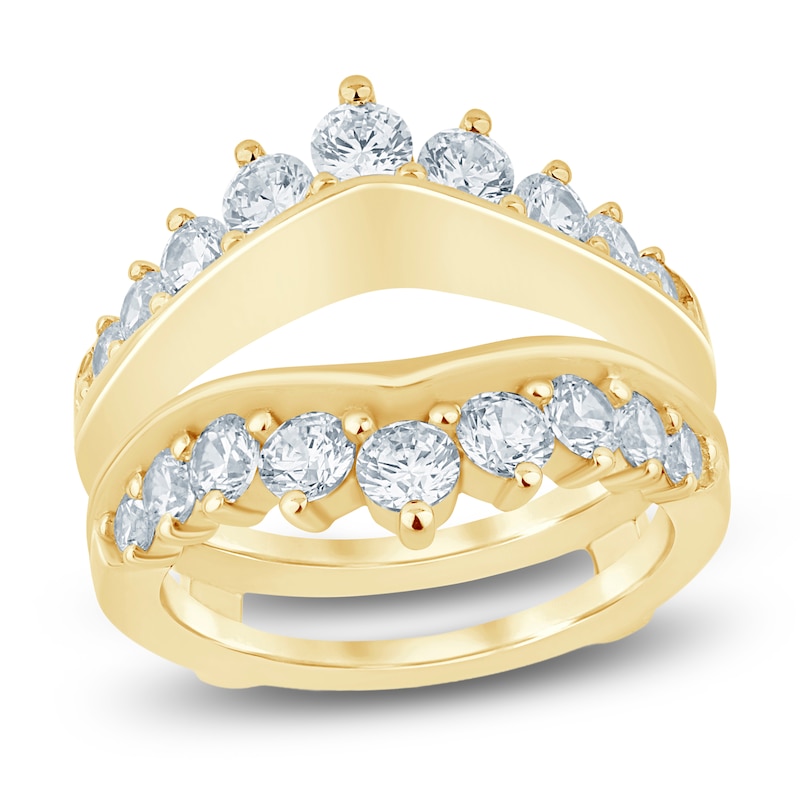 Main Image 1 of Lab-Grown Diamond Contour Enhancer Ring 2 ct tw 14K Yellow Gold