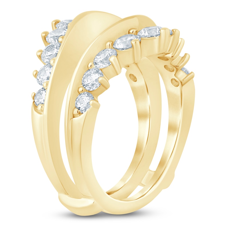 Main Image 2 of Lab-Grown Diamond Contour Enhancer Ring 2 ct tw 14K Yellow Gold