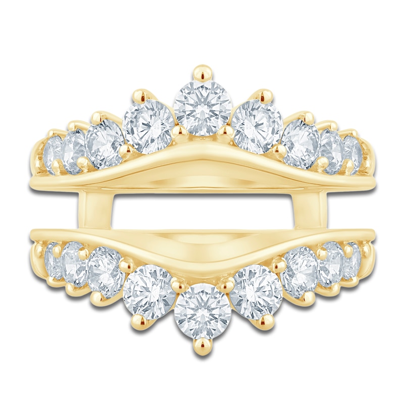 Main Image 3 of Lab-Grown Diamond Contour Enhancer Ring 2 ct tw 14K Yellow Gold