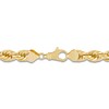 Thumbnail Image 2 of Glitter Rope Chain Necklace 10mm Solid 10K Yellow Gold 24"