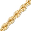 Thumbnail Image 3 of Glitter Rope Chain Necklace 10mm Solid 10K Yellow Gold 24"