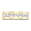Thumbnail Image 3 of Men's Lab-Grown Diamond Seven-Stone Band 1-1/2 ct tw 14K Yellow Gold