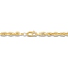 Thumbnail Image 2 of Glitter Rope Chain Necklace 3.3mm Solid 14K Yellow Gold 22"