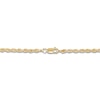 Thumbnail Image 2 of Glitter Rope Chain Necklace 2.4mm Solid 14K Yellow Gold 24"