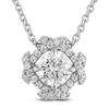 Thumbnail Image 1 of Unspoken Diamond Halo Necklace 1-1/4 ct tw 14K White Gold 18"