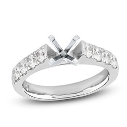 Storied Diamond Desert Sands of Eternity Engagement Ring Setting 1 ct tw Platinum