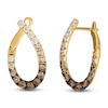 Thumbnail Image 2 of Le Vian Chocolate Ombré Diamond Teardrop Twist Earrings 7/8 ct tw 14K Honey Gold