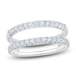 Lab-Grown Diamond Enhancer Ring 1/2 ct tw 14K White Gold