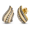 Thumbnail Image 2 of Le Vian Diamond Curved Stud Earrings 1-1/4 ct tw 14K Honey Gold