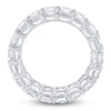 Thumbnail Image 2 of Certified Emerald-Cut Diamond Eternity Band 7-5/8 to 9-5/8 ct tw Platinum