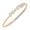 Thumbnail Image 3 of Jared Signature Bezel-Set Multi-Shape Lab-Grown Diamond Bangle Bracelet 3 ct tw 14K Yellow Gold