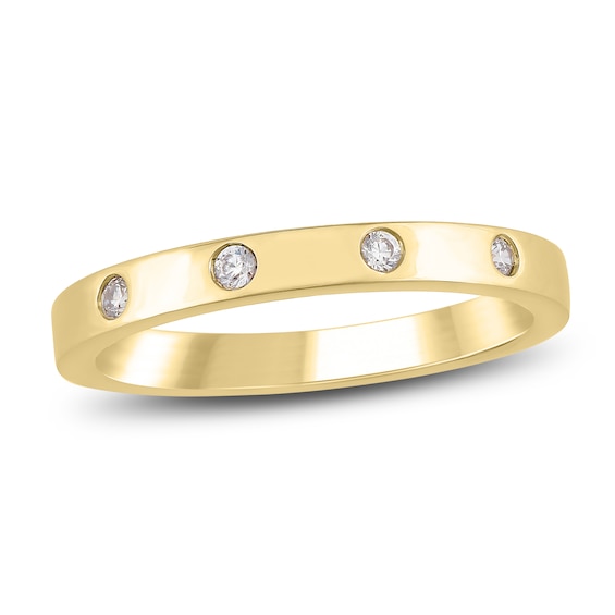 Chosen Certified Diamond Four-Stone Stackable&nbsp;Ring 1/10 ct tw 14K Yellow Gold