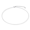 Thumbnail Image 2 of Adjustable Solid Wheat Chain 14K White Gold 16"-20" Length 0.85mm