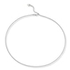 Thumbnail Image 2 of Adjustable Solid Wheat Chain 14K White Gold 16&quot;-20&quot; Length 1.25mm