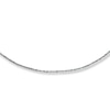 Thumbnail Image 0 of Adjustable Solid Necklace 14K White Gold 16"-20" Length 1.5mm
