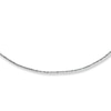Thumbnail Image 1 of Adjustable Solid Necklace 14K White Gold 16"-20" Length 1.65mm