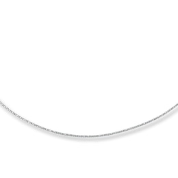 Bird Cage Necklace 14K White Gold 18-inch Length
