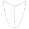 Thumbnail Image 0 of Solid Box Chain 10K White Gold 16-20" Adjustable Length 1mm