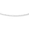 Thumbnail Image 0 of Solid Chain Necklace 10K White Gold 20" Adjustable 0.75mm