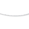 Thumbnail Image 1 of Solid Chain Necklace 10K White Gold 20" Adjustable 0.8mm