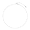Thumbnail Image 2 of Solid Chain Necklace 10K White Gold 20" Adjustable 0.8mm