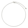 Thumbnail Image 1 of Solid Franco Chain Necklace 10K White Gold 20-inch Adjustable 1mm