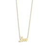 Thumbnail Image 1 of "Love" Necklace 14K Yellow Gold 18" Adjustable
