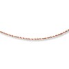Thumbnail Image 1 of Solid Rope Chain Necklace 10K Rose Gold 24" Adjustable 2mm