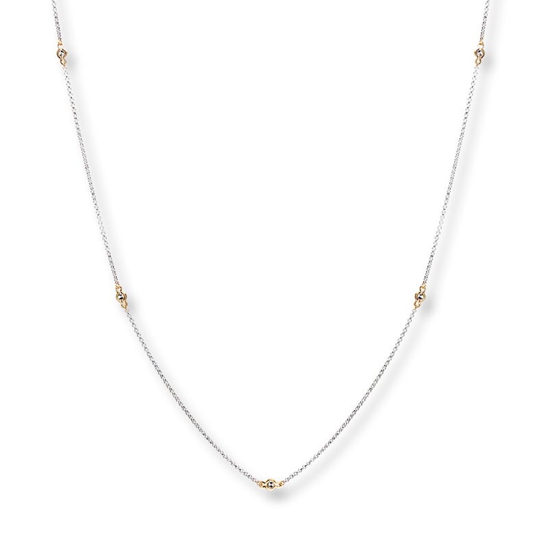 Main Image 1 of Di Modolo Necklace Sterling Silver/18K Gold 42" Length